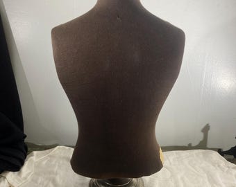Vintage Dress Form - Mannequin on Metal Stand - Antique Dress Form