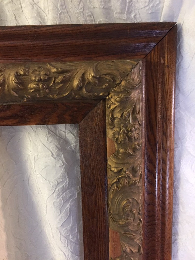 Large Gesso Wood Picture Frame 29x26 LARGE Etsy