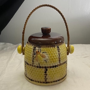 RARE Norcrest Honeycomb Cookie Jar - Vintage Cookie Jar - Honeycomb