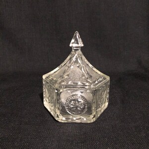 Vintage Indiana Glass Tiara Crystal Glass with Stars and Eagles - Collectible Indiana Glass