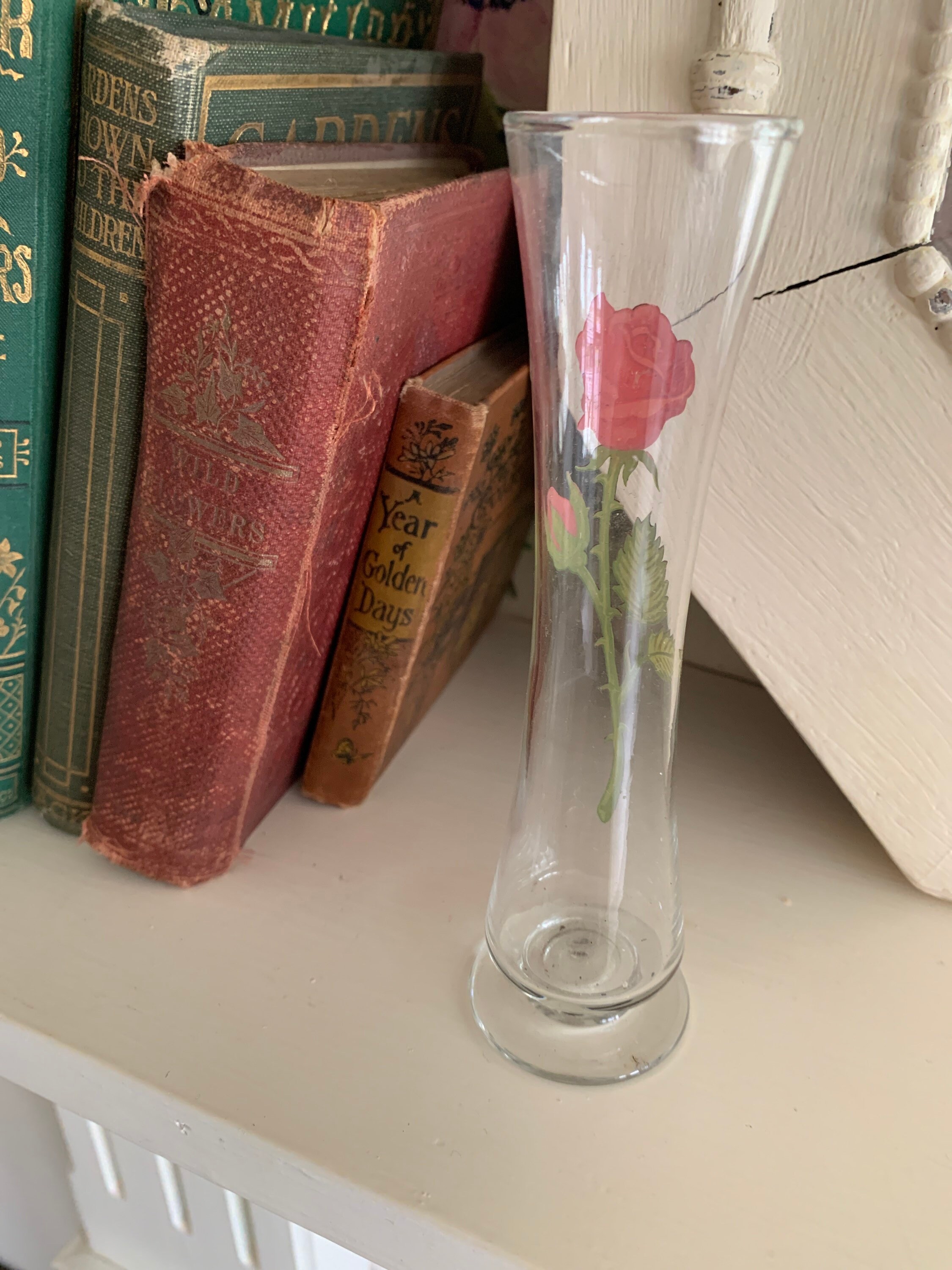 Vintage single stem vase Etsy