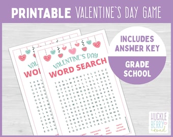 IMPRIMABLE Feuille d’activité de recherche de mots de la Saint-Valentin | Jeux de la Saint-Valentin | Activité de Saint-Valentin pour les enfants | Fête de classe de l’école primaire