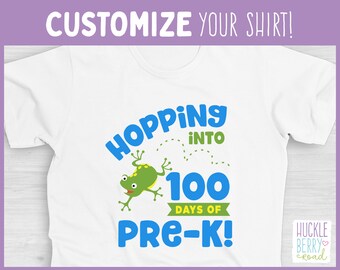 Hopping into 100 Days of School! - 100 days of school frog shirt