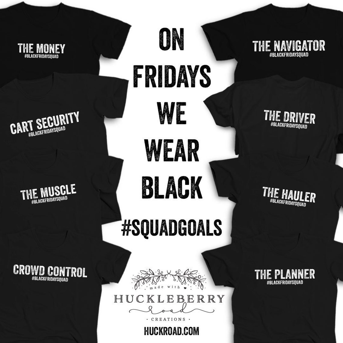 Black Friday Squad Shirts Shopping Team Shirt Set Mix & Match - Etsy