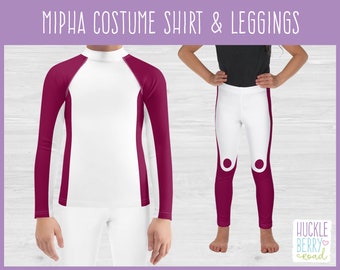 Mipha Cosplay Leggings and Long Sleeve Shirt Costume for Halloween - Mens, Womens, Child and Plus Sizes!