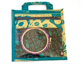 Stitchcraft Project Bag for Embroidery, Cross Stitch, Crafting