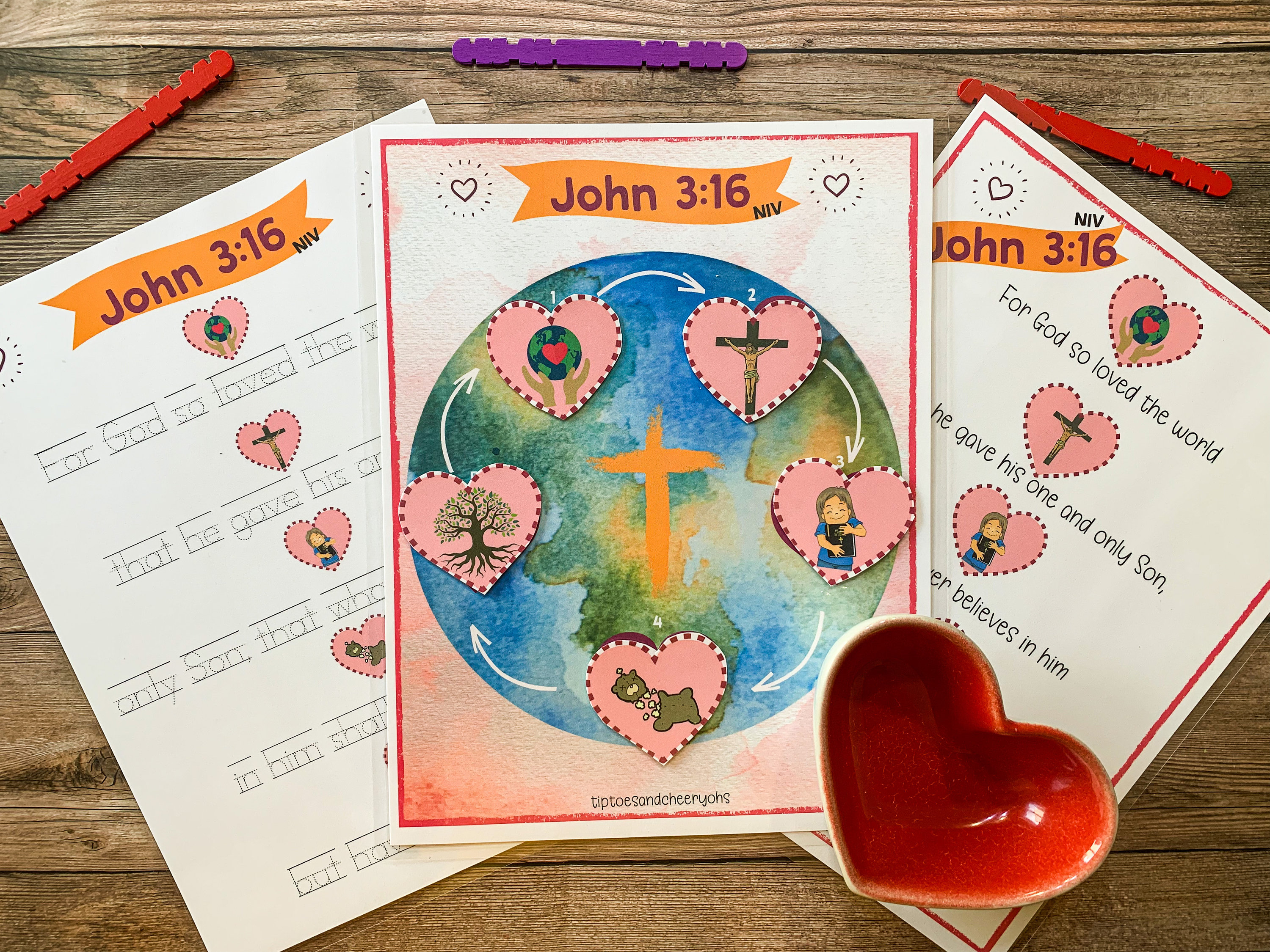 “John 3:16” Valentine Craft Kit - Makes 12