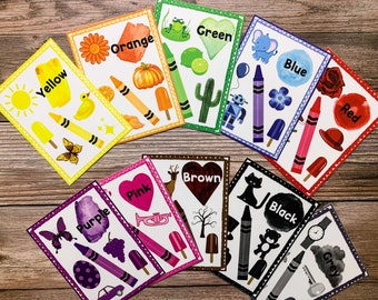 Jumbo Color Flashcards, Colors Flashcards for Kids, Preschool, Homeschool, Learn Colors, Colors Activity, Printable Flashcards, Toddler
