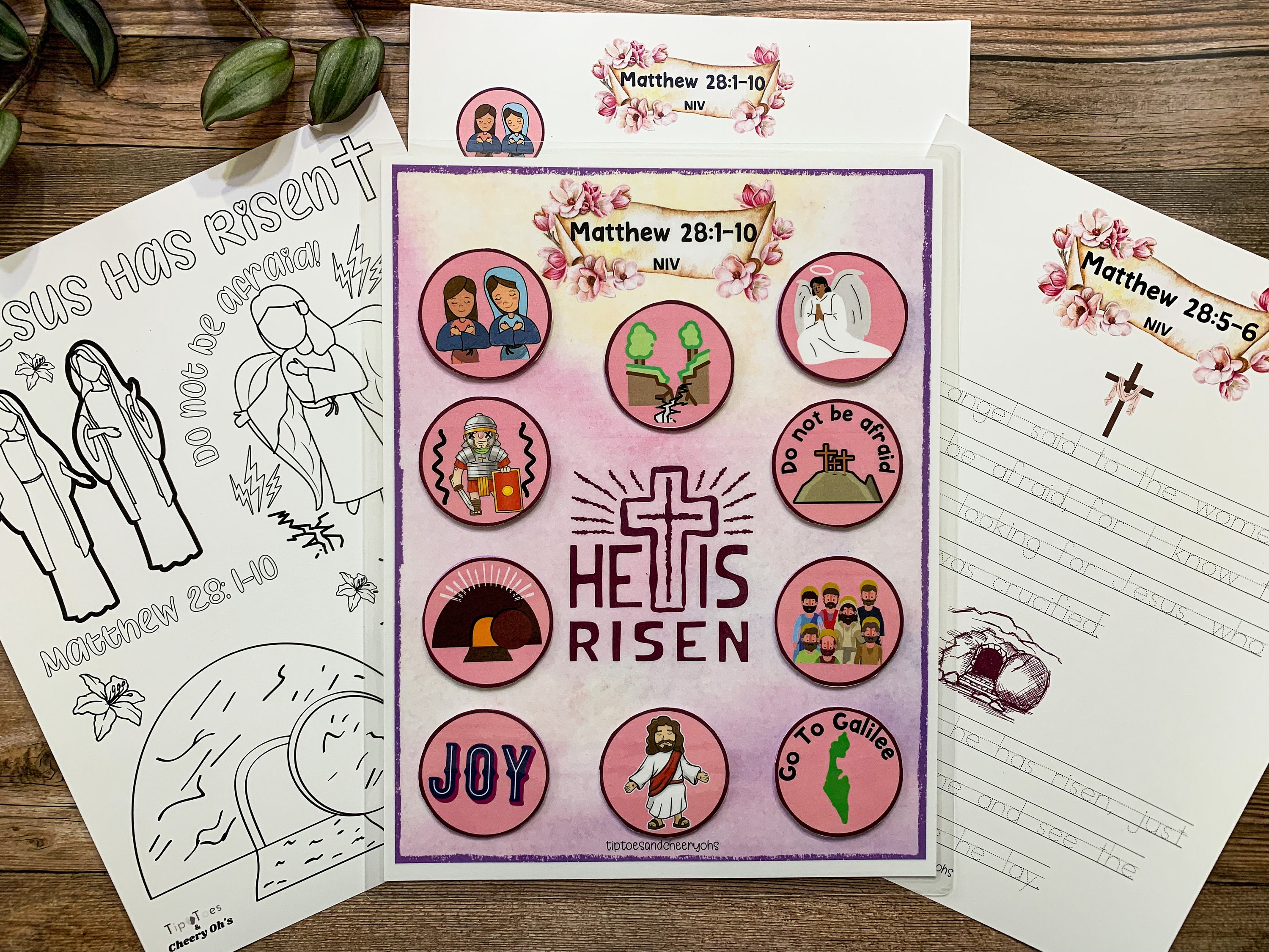 He is Risen, Bible Activity, Homeschool Printable, Bible Verse, Easter ...