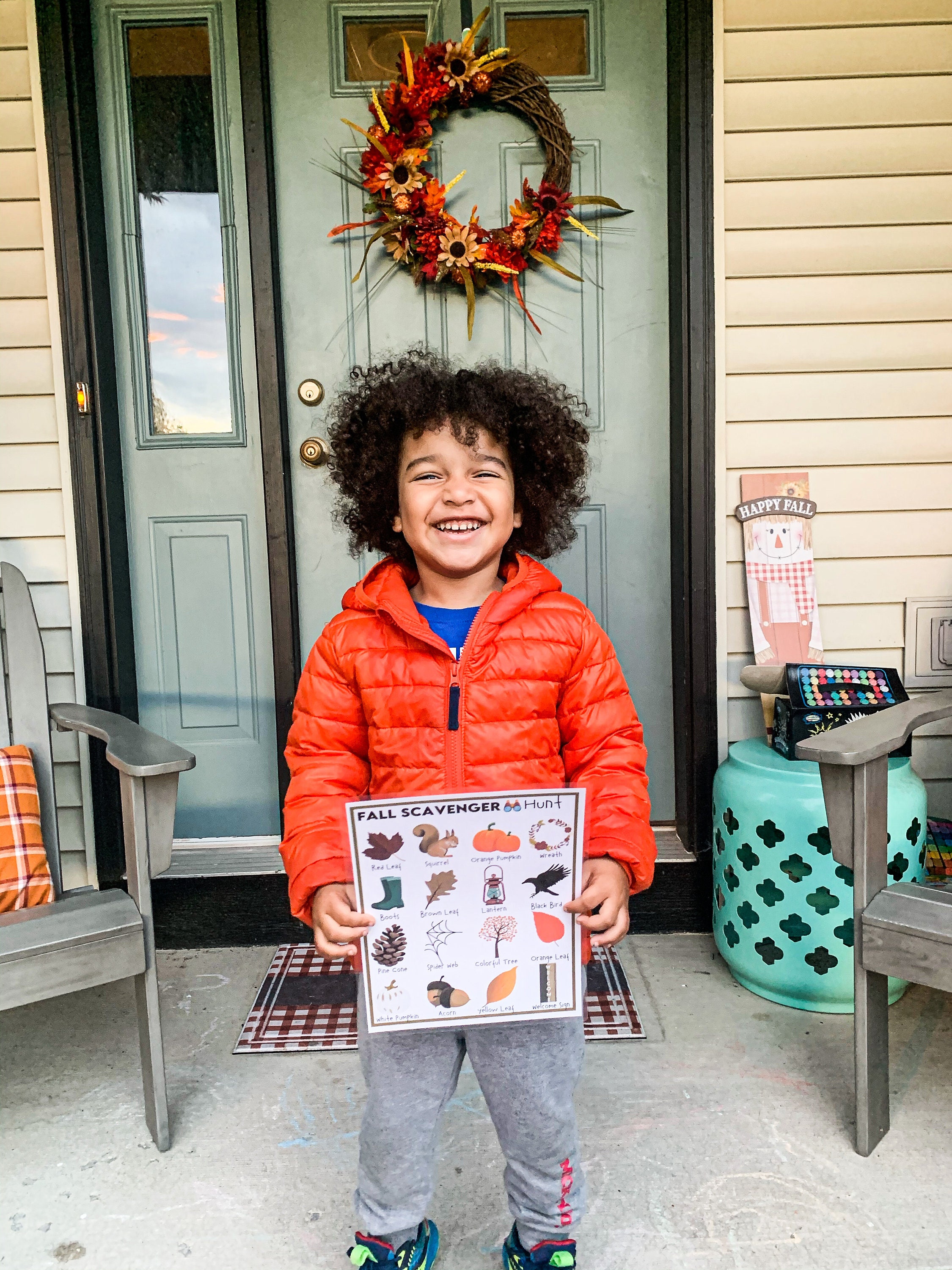 Kids Fall Activity, Fall Scavenger Hunt, Seek and Find Games, Autumn ...