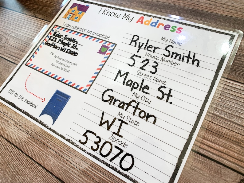 Learn My Address Printable Kids Address Activity Printable Etsy Learn My Address Printable Kids Address Activity Printable Etsy