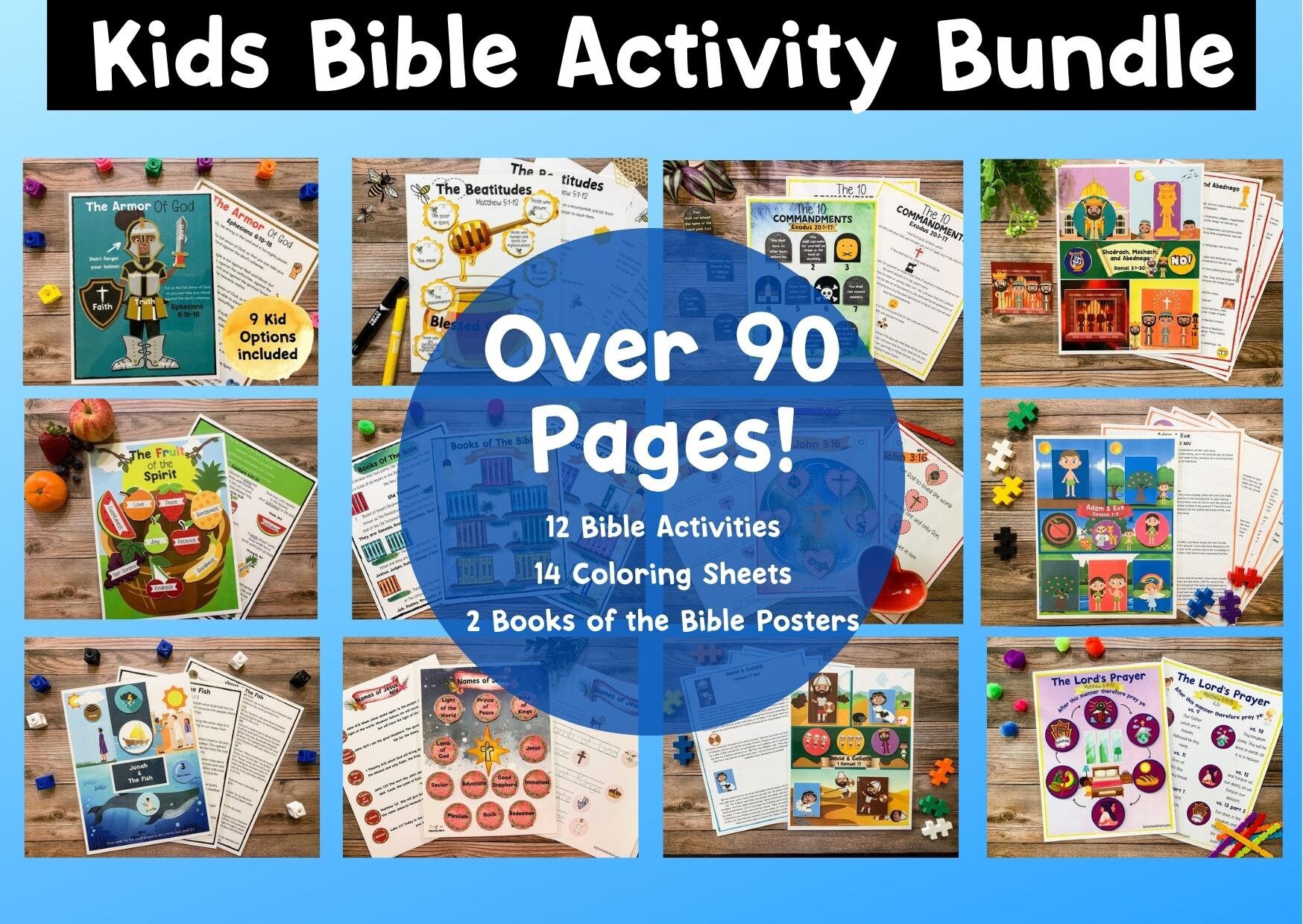 bible activities for kids bundle bible busy binder sunday etsy ireland