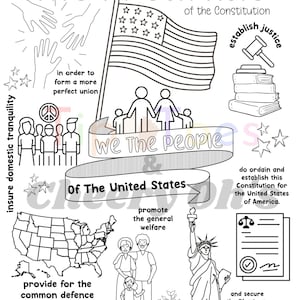 The Preamble for Kids Printable U S Constitution Preamble Activity The Preamble for Kids Printable U S Constitution Preamble Activity