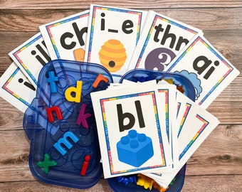 Phonics Flashcards, CVC Words, Word Families, Learn to Read, Consonant Blends, Digraphs, Trigraphs, Magic E, R Controlled Vowel, Vowel Teams