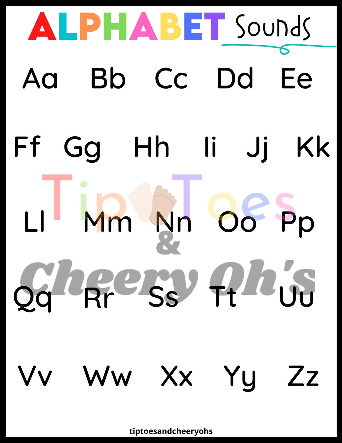 Printable Alphabet Game Beginning Sounds Letter Recognition Etsy