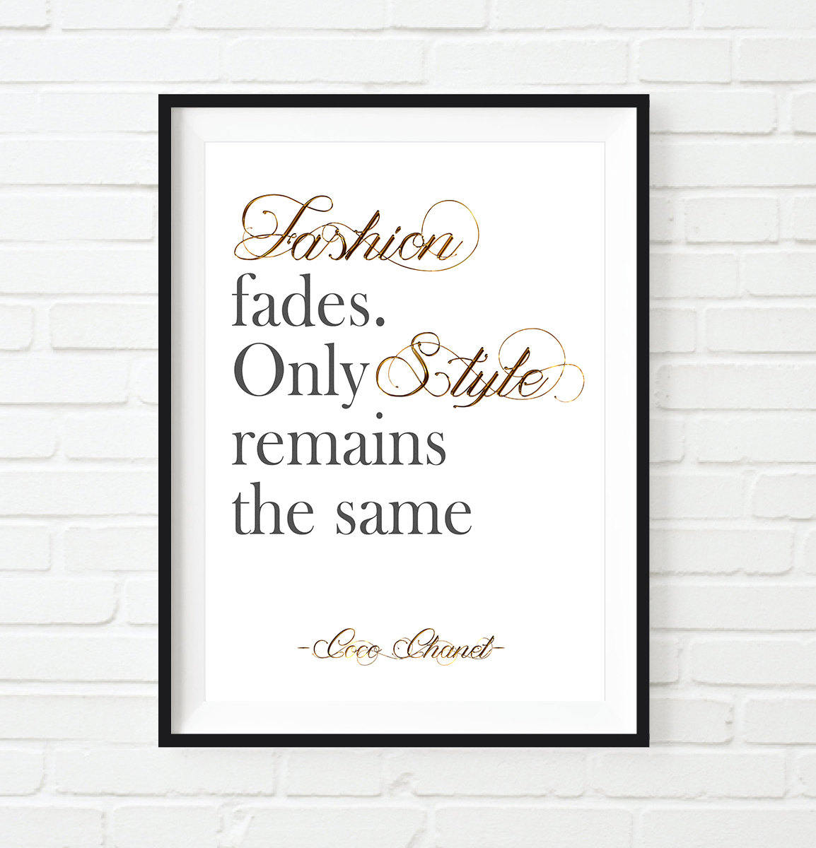 Chanel Art Chanel quote Coco Chanel Printable Art Chanel decor Gift Poster  Print Chanel Wall Art Girl's room decor Chanel decorations