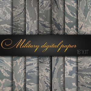 Military Camouflage / Military digital paper / Camouflage texture / Camo Patterns / Scrapbooking Paper / Invitation Supplies