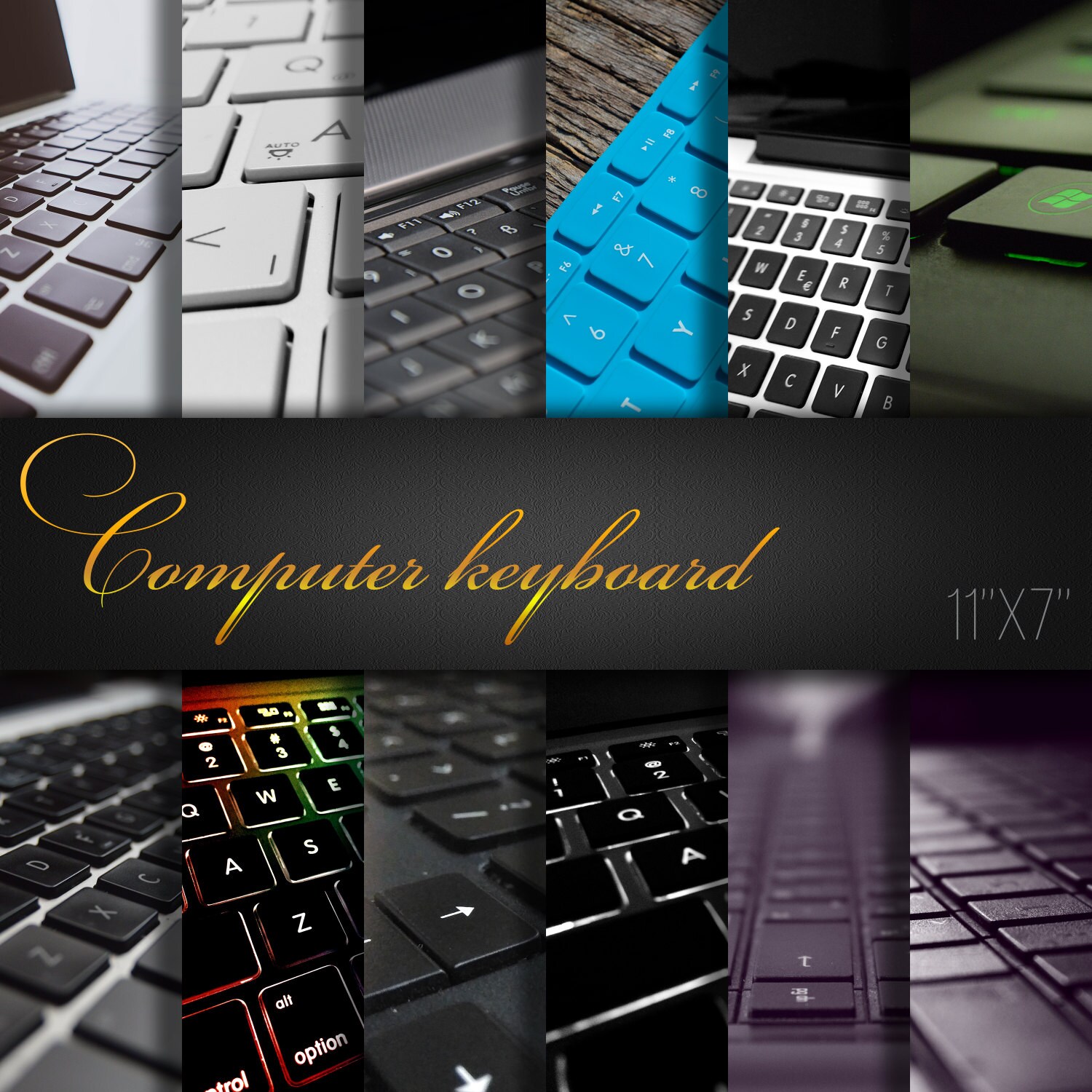 Computer Keyboard / Keyboard Digital Paper / Paper Crafts / - Etsy