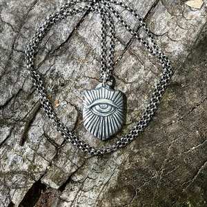 Silver mystical eye pendant image 1