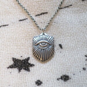 Silver mystical eye pendant image 2