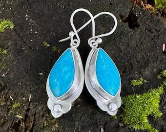Number 8 turquoise earrings