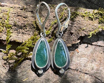 Guatemalan jadeite earrings