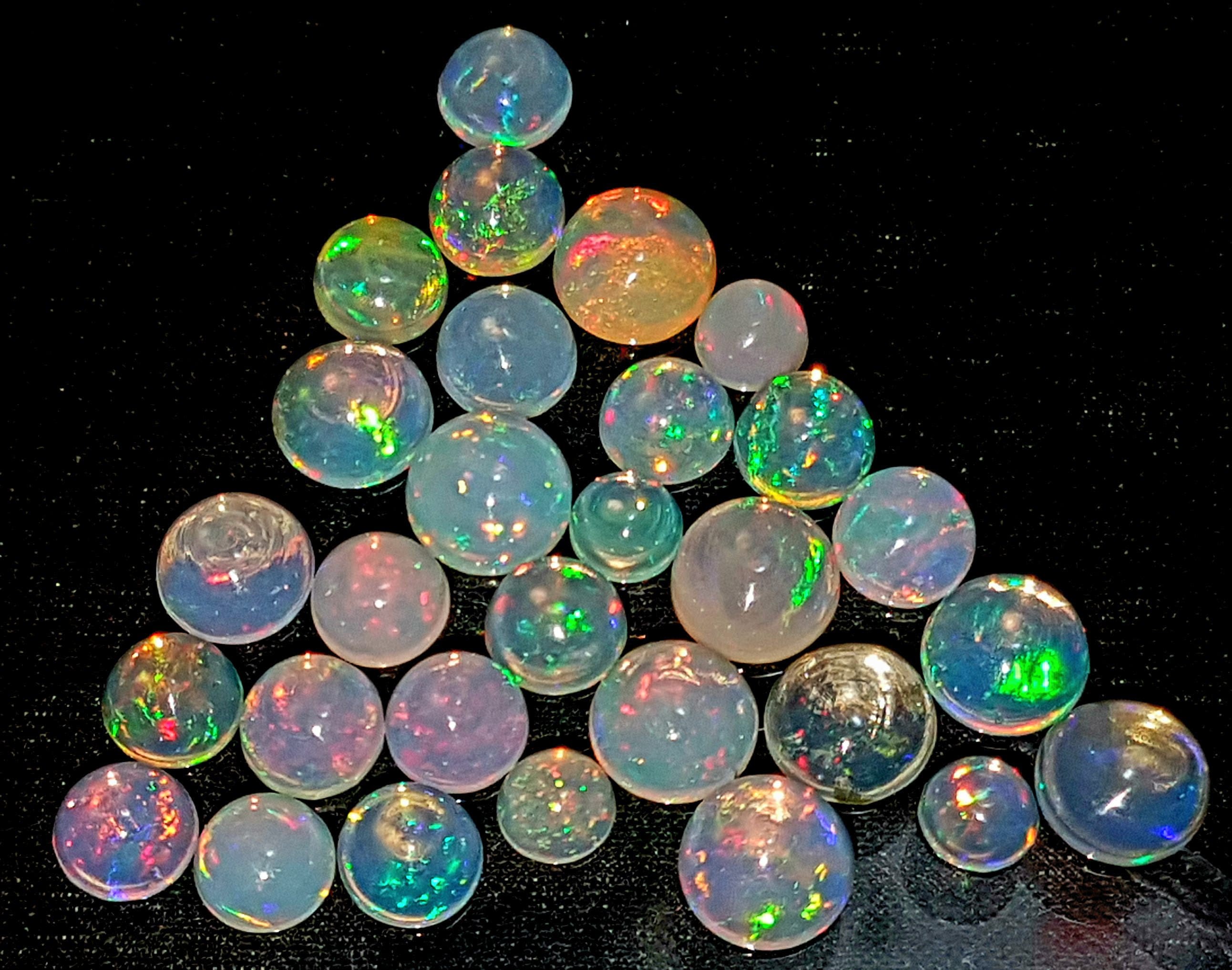 AAA Grade Multi Opal Opal Runde Opal Cabochon Opal | Etsy