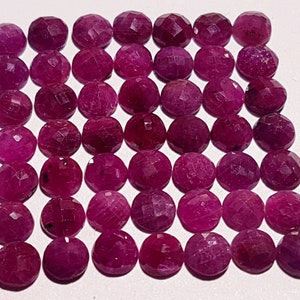 Natuurlijke Robijn & Blauw Saffier Emerald 5 MM Ronde Roos Gesneden Hele verkoop kavel Top Kwaliteit AAA+++