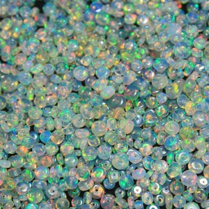 AAA Grade Opal, Loose opal Beads, Multi Color Opal, Ethiopian Opal Beads, Polish Opal Beads, Drilled Opal Beads, Opal Beads Jewelry Making image 4