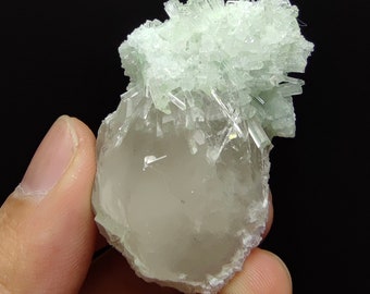 Smokey Quartz with Green Tourmaline Crystals, Afghanistan Mineral Specimen