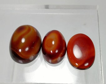 Cabochons en agate fine multicolore naturelle de bonne qualité