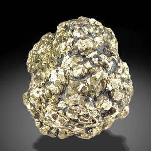 New find big size golden Marcasite sphere shape cluster also called prophecy stone from a new find in Darra Adam Khel KPK Pakistan, 373 gram