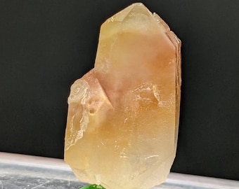 Natural yellow Amphibole quartz crystal from Baluchistan Pakistan, 17 grams