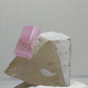 Natural top quality beautiful 12.5 grams smokey quartz with pink Tourmaline