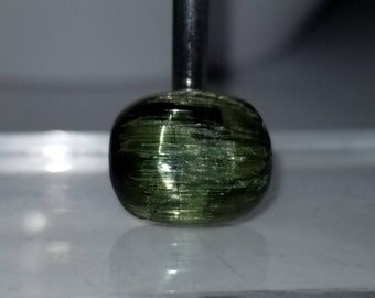 Natural Cat's Eye Tourmaline Cabochon, Afghanistan Gemstone