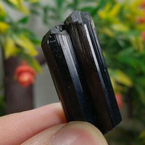 Natural top quality beautiful 9 grams twins black Tourmaline crystal