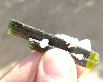 Green Cap Tourmaline Crystal Twins, Pakistan Mineral Specimen