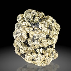 New find big size golden Marcasite sphere shape cluster also called prophecy stone from a new find in Darra Adam Khel KPK Pakistan, 255 gram