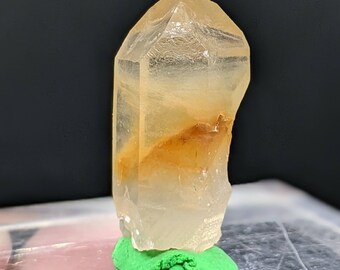 Natural yellow Amphibole quartz crystal from Baluchistan Pakistan, 10 grams