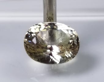 Natural good quality ring size faceted kunzite gem