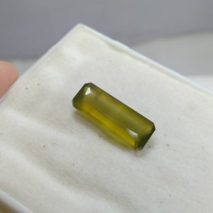 Natural top quality beautiful 8.5 carats yellow radiant shape faceted hydrograssular garnet gem