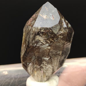 Natural DT lustrous Smokey and massive Rutile included quartz crystal from Skardu Pakistan, 30 grams