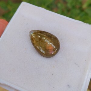 Natural fine quality beautiful 15 carats pear shape labradorite cabochon