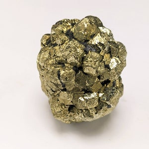 New find big size golden Marcasite sphere shape cluster also called prophecy stone from a new find in Darra Adam Khel KPK Pakistan, 147.6g