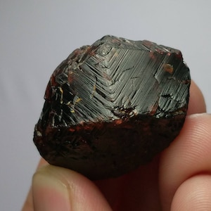 Natural top quality beautiful 26.8 grams terminated Etched Spessartine garnet crystal