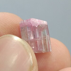 Top Quality beautiful natural 2 gram clear terminated pink Tourmaline crystal