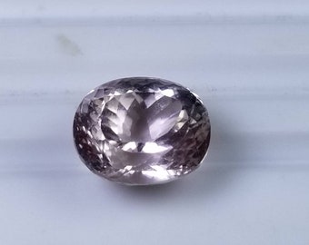 Natural good quality ring size faceted kunzite loose gem