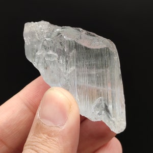 Bicolor Spodumene var kunzite clear lustrous crystal from Afghanistan, 66 grams