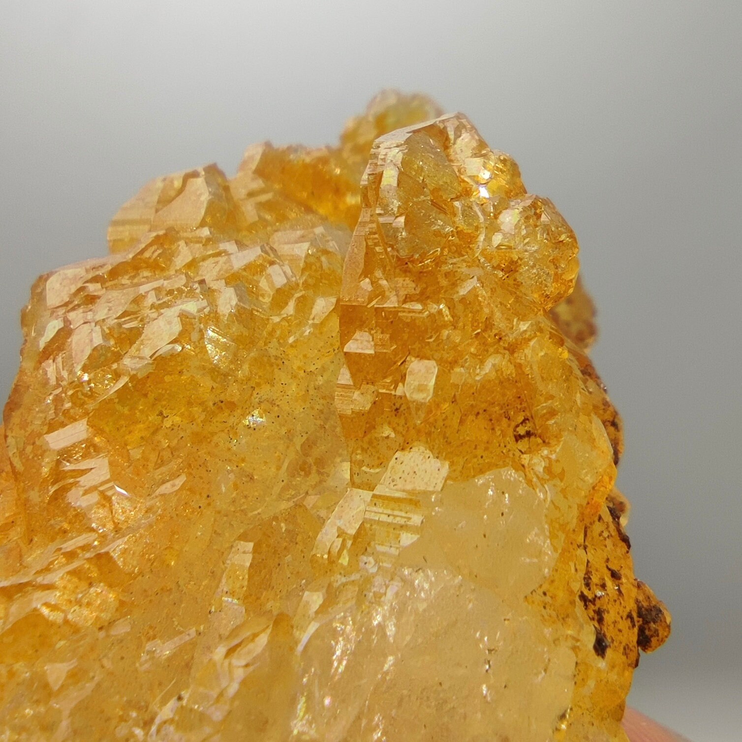 パキスタンのスカルドゥ産、段状構造の天然エッチング光沢水晶、50