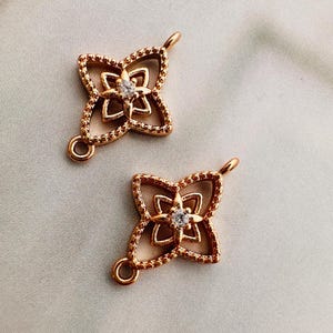 Dijes rellenos de oro, 15 x 11 mm